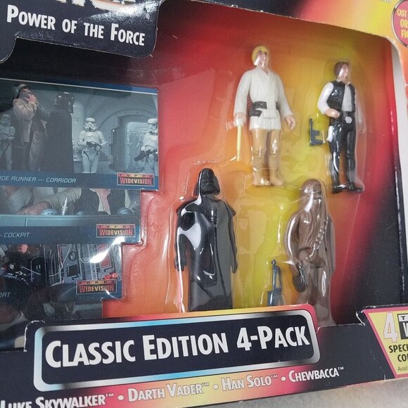 Star Wars Power of The Force 1995 Classic Edition 4-pack Kenner 69595 topps card - Picture 4 of 11